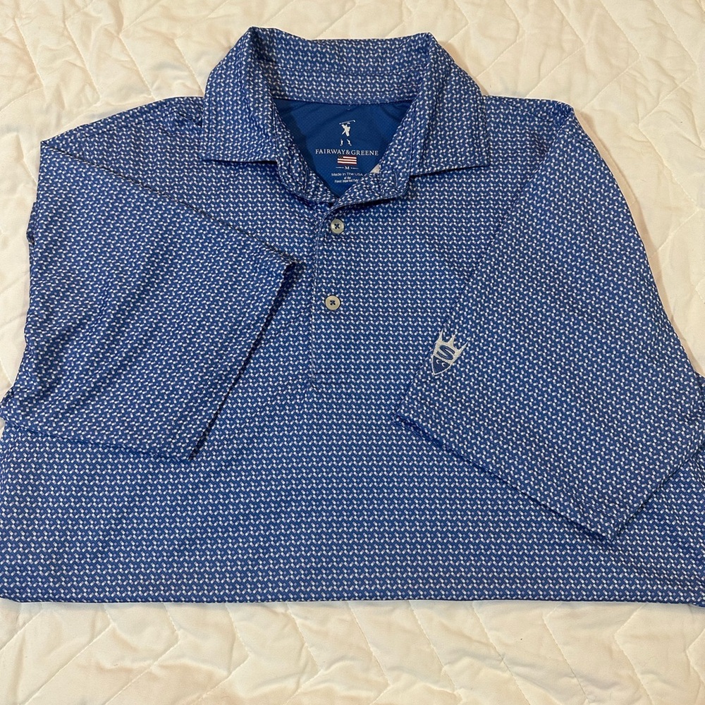 Men's Fairway & Greene golf polo size medium